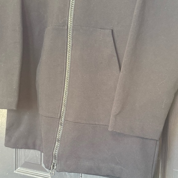 James Perse Black Mock Neck Full Zip Hoodie Size 3 (L) - Picture 4 of 13